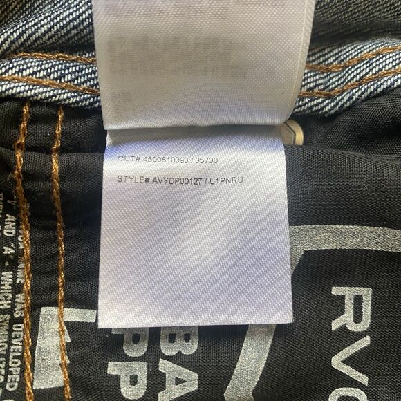 RVCA Men’s Denim Jeans Week-End Relaxed Fit Blue Stone Wash Jeans -Size 34x30 - Picture 16 of 16